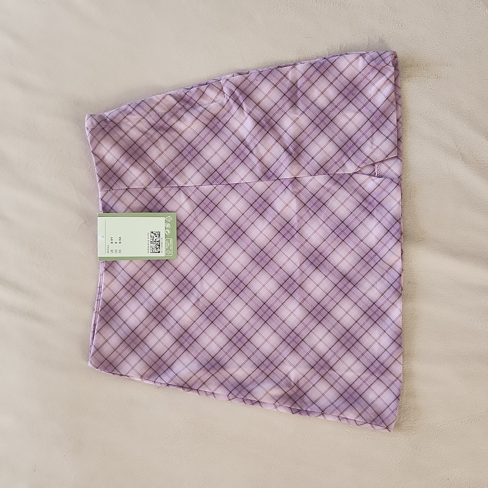 H&M girls Plaid skirt nwt